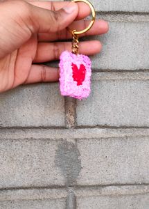 DIY Heart Texture Keychain