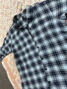 Men's Blue &amp; Navy Plaid Shirt