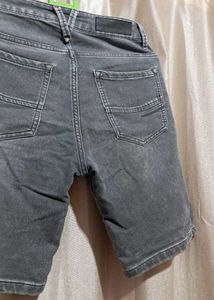 Gray Denim Shorts