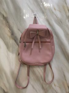 Cute Pink Bow Backpack