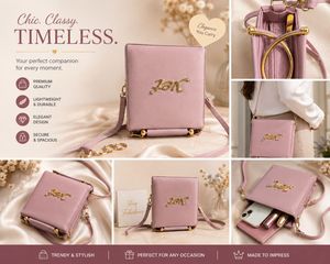 Chic Pink Crossbody Bag
