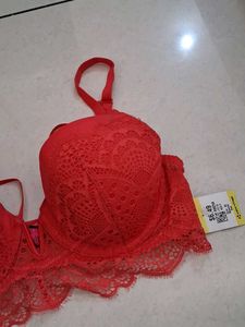 36C Stunning Red Lace Bra