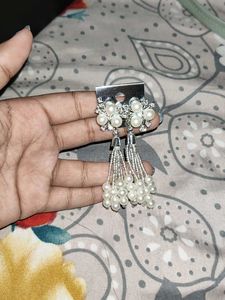 Elegant Pearl Tassel Earrings