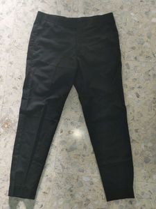 Stylish Black Pants with Contrast Stitching