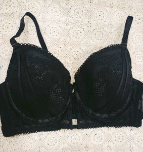 Hunkemoller Black Lace Longline Bra