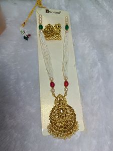 Combo Temple Long Jewellery Set