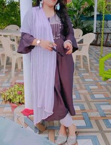 Dark & Light Purple Contrast 3 PC.suit