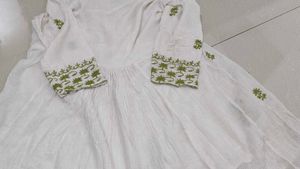 Embroidered Kurta with Mirror Work(offers accepted