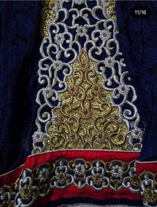 Elegant Blue &amp; Cream Lehenga Choli