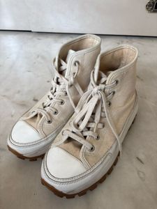 Chunky Sole Cream &amp; White shoes