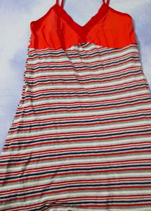 Comfortable Striped Nightgown