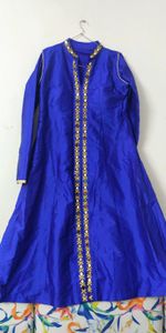 🔥SALE🔥Elegant Royal Blue Embellished Maxi Dress