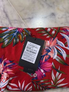 MASCLN SASSAFRAS Red Floral Print Shirt