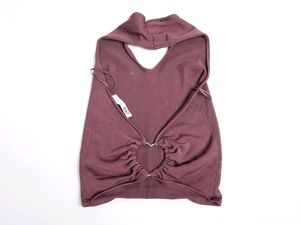 ZARA Sleeveless Halter Neck Top back Heart detai