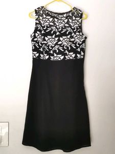 Black &amp; White Floral Dress