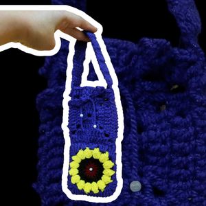 Crochet Sunflower Bag - Handmade