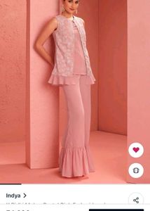Elegant Pink Embroidered Kurta Set
