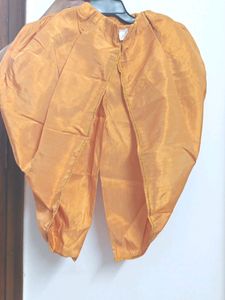 Boys Ethnic Wear Golden Dhoti Kurta Set