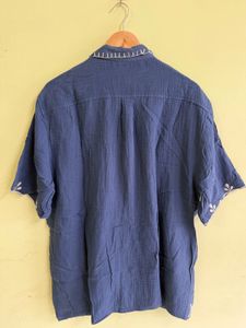 Embroidered Blue Shirt