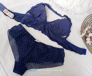 Navy Blue Lingerie Set