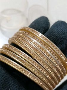 Elegant Rhinestone Bangle Set