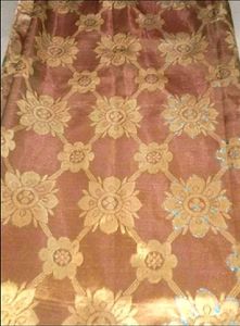 wedding Golden tissue saree