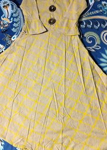 ETHNIC YELLOW KURTI 💛
