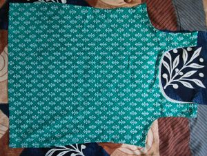 Green Printed Blouse