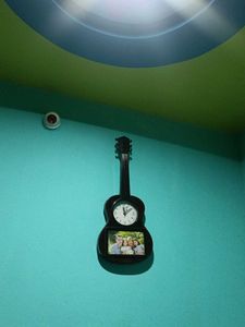 Unique Guitar Clock with Photo Frame