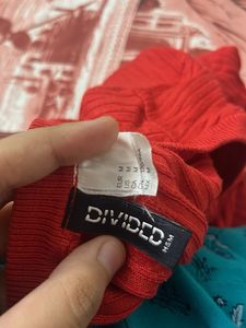 Red Striped Long Sleeve Top