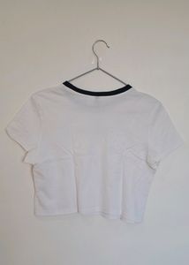 Exclusive White H&amp;M Crop Top