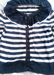 Striped Knit Cardigan