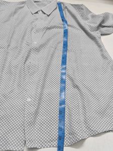 Men's Geometric Print Button-Up Shirt