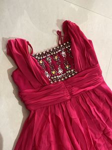 Pink Gown Dress Party Wear