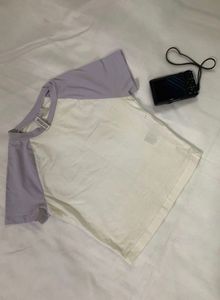 H&amp;M white crop top🧚🏼‍♀️