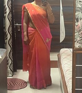 Elegant Ombre Chiffon pure Saree