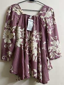 Floral Print Peplum Top