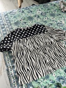 Monochrome Zebra &amp; Polka Dot Tunic