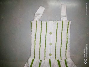 Green Jacket &amp; Striped Dress Set