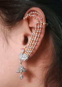 AD Stone Peacock Design Earrings 🦚
