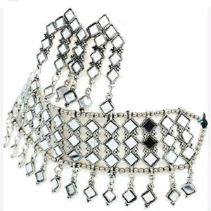 Silver Oxidized Mirror Jwellery Set...