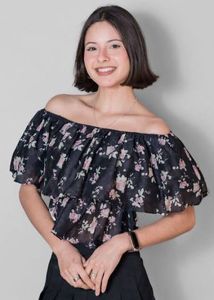 flowy mesh top with lining