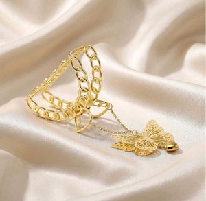 Gold Butterfly Claw Clip