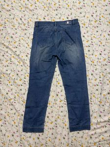 Blue Denim Distressed Jeans