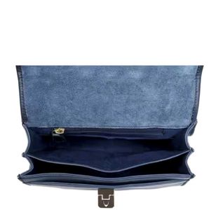 Stylish Quilted hidesign Blue Handbag