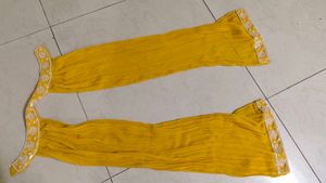 Brand New Yellow Embellished Indo western