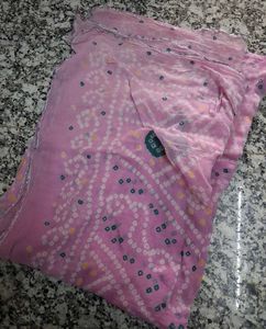 Pink Bandhani odhni dupatta
