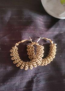 Boho Beaded Hoop Earrings