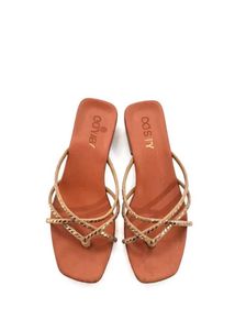 Sparkling Strappy Flat Sandals