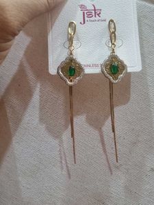 Anti tarnish Elegant Gold &amp; Emeral